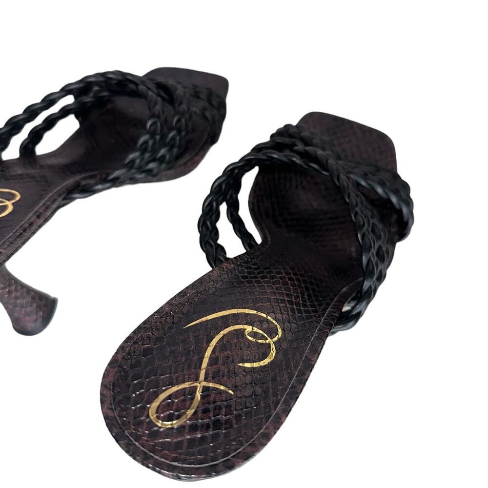 Sam Edelman Marjorie Leather Python Braided Squar… - image 8